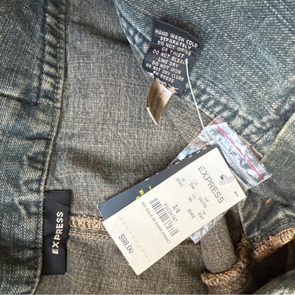 NWT Vintage Express Denim Mini Skirt - Picture 10 of 13